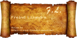 Freind Lizandra névjegykártya